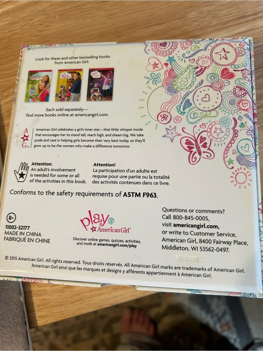 American Girl Doll Activity Bundle - Vintage Molly Craft Book & Truly Me Game